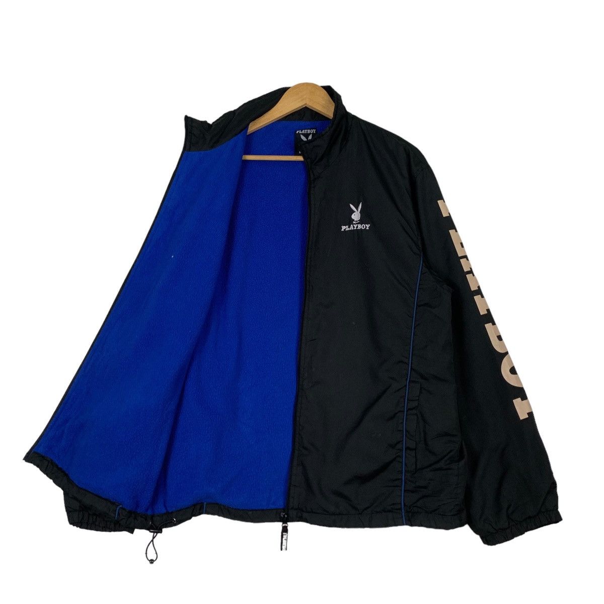 Playboy PLAYBOY Blue Fleece Lined Big Logo Light Jacket #1170-C54 Size US L / EU 52-54 / 3 - 9 Thumbnail
