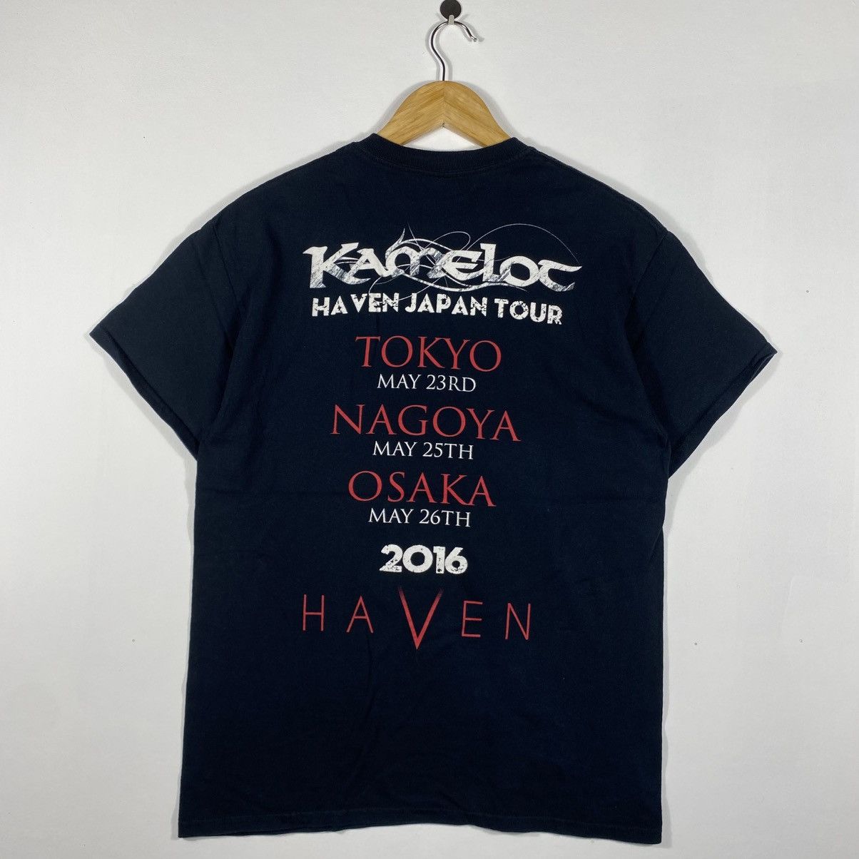 Band Tees Vintage KAMELOT American Power Metal Band Japan Tour Tee Size US M / EU 48-50 / 2 - 5 Thumbnail