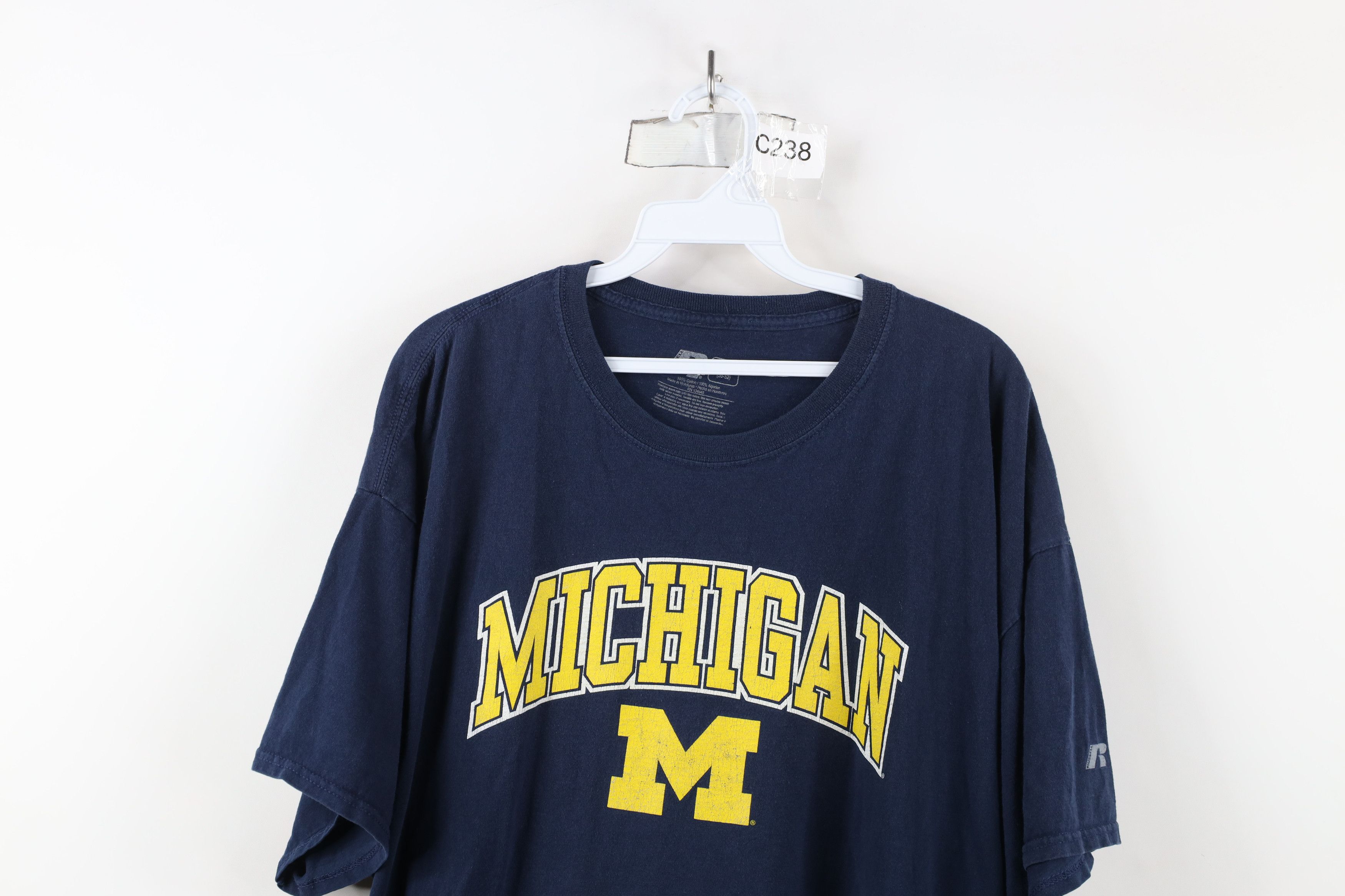 Russell Athletic × Vintage Vintage Russell Athletic University of Michigan T-Shirt Size US XXL / EU 58 / 5 - 2 Thumbnail