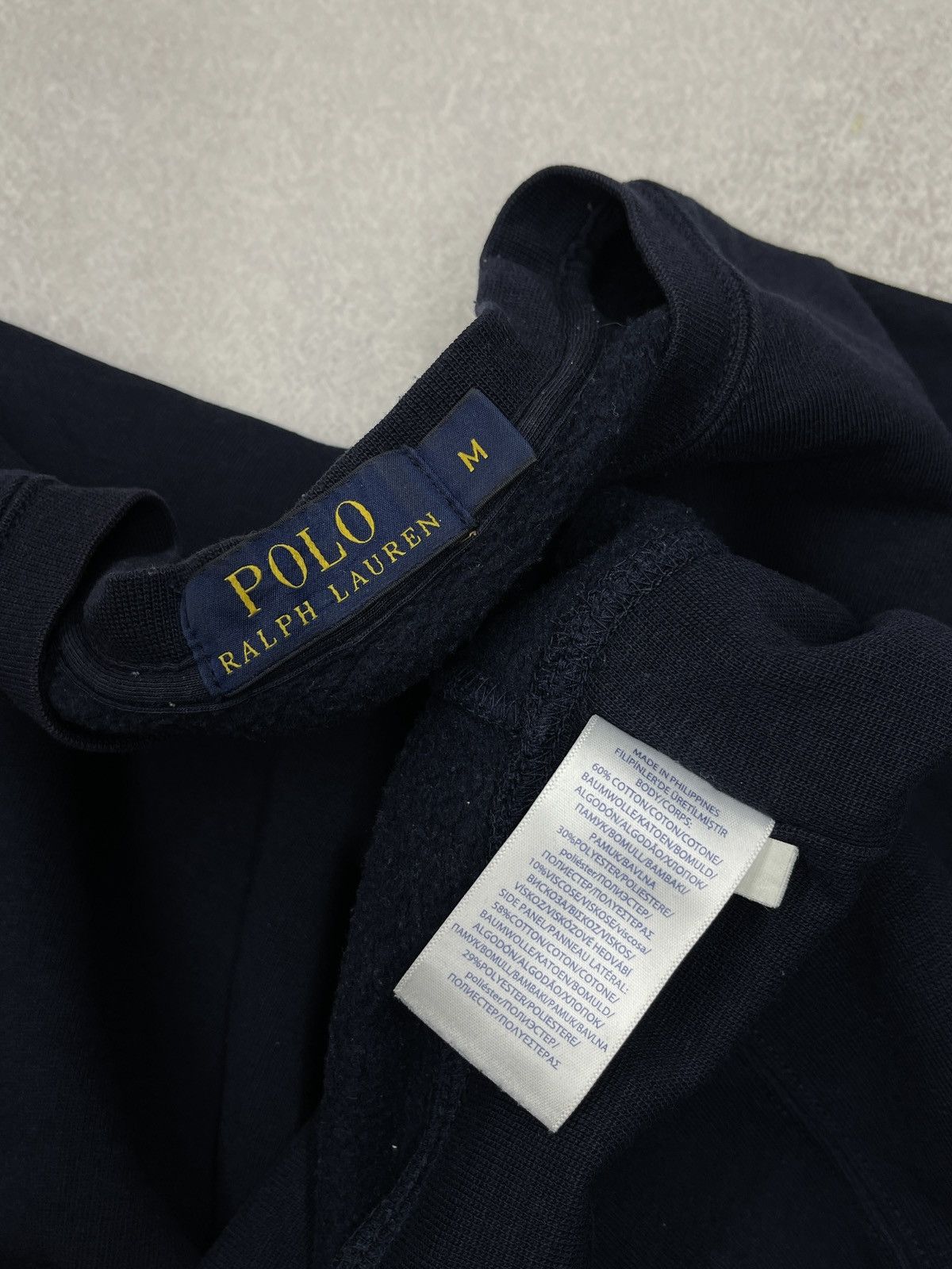 Polo Ralph Lauren Mens Polo Ralph Lauren Navy Sweatshirt Y2K Rugby Size US M / EU 48-50 / 2 - 6 Thumbnail