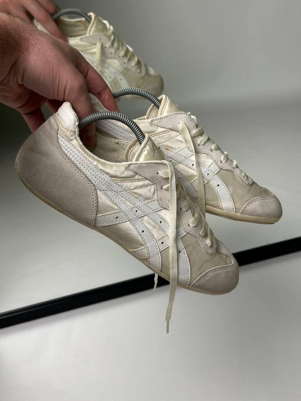 Onitsuka Tiger VNTG Japanese Suede Leather Asics Onitsuka Tiger Satin Silk Size US 7.5 / EU 40-41 - 1 Thumbnail