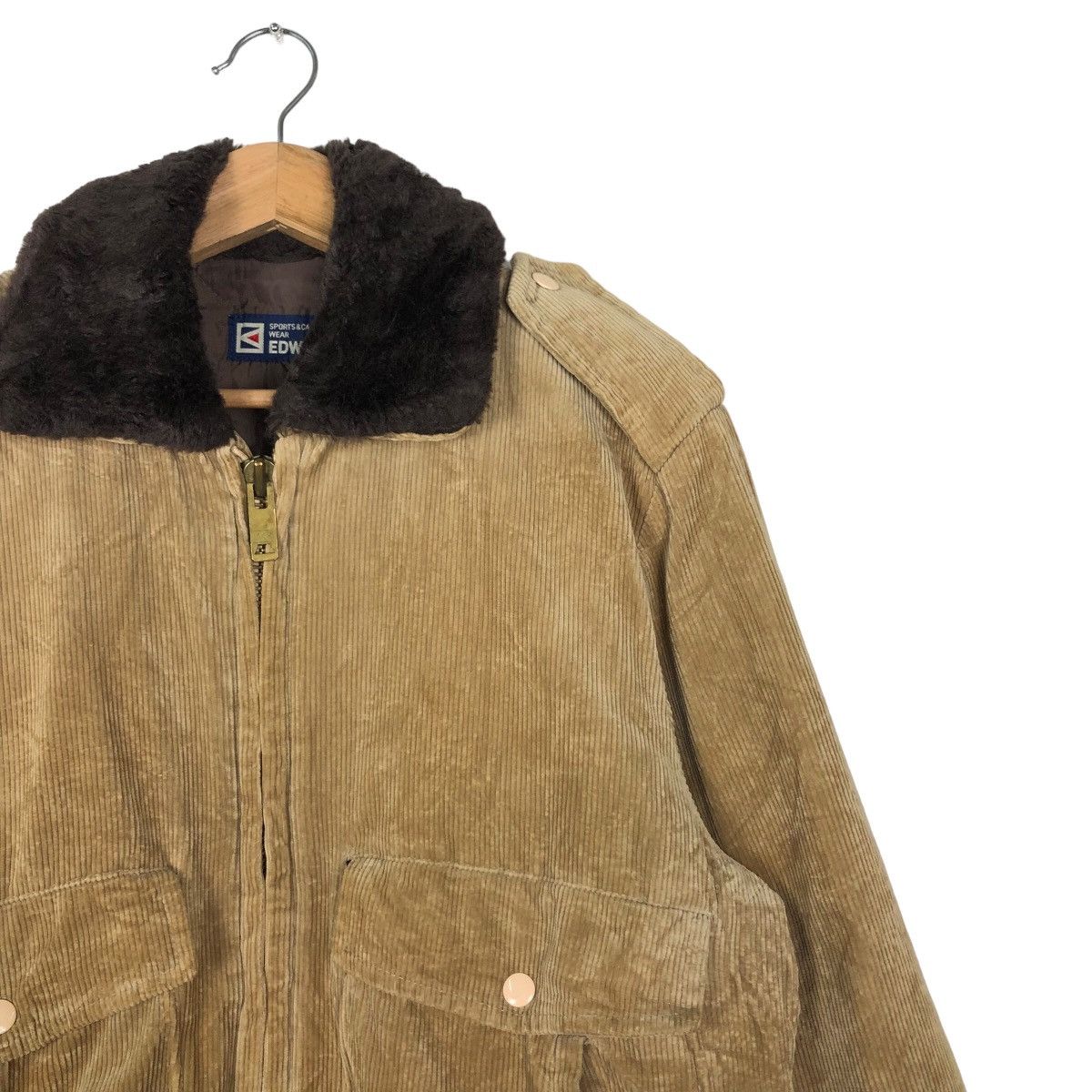 Japanese Brand 🔥90’s Biker Bomber Jacket Corduroy Edwin Japan Made Size US M / EU 48-50 / 2 - 5 Thumbnail