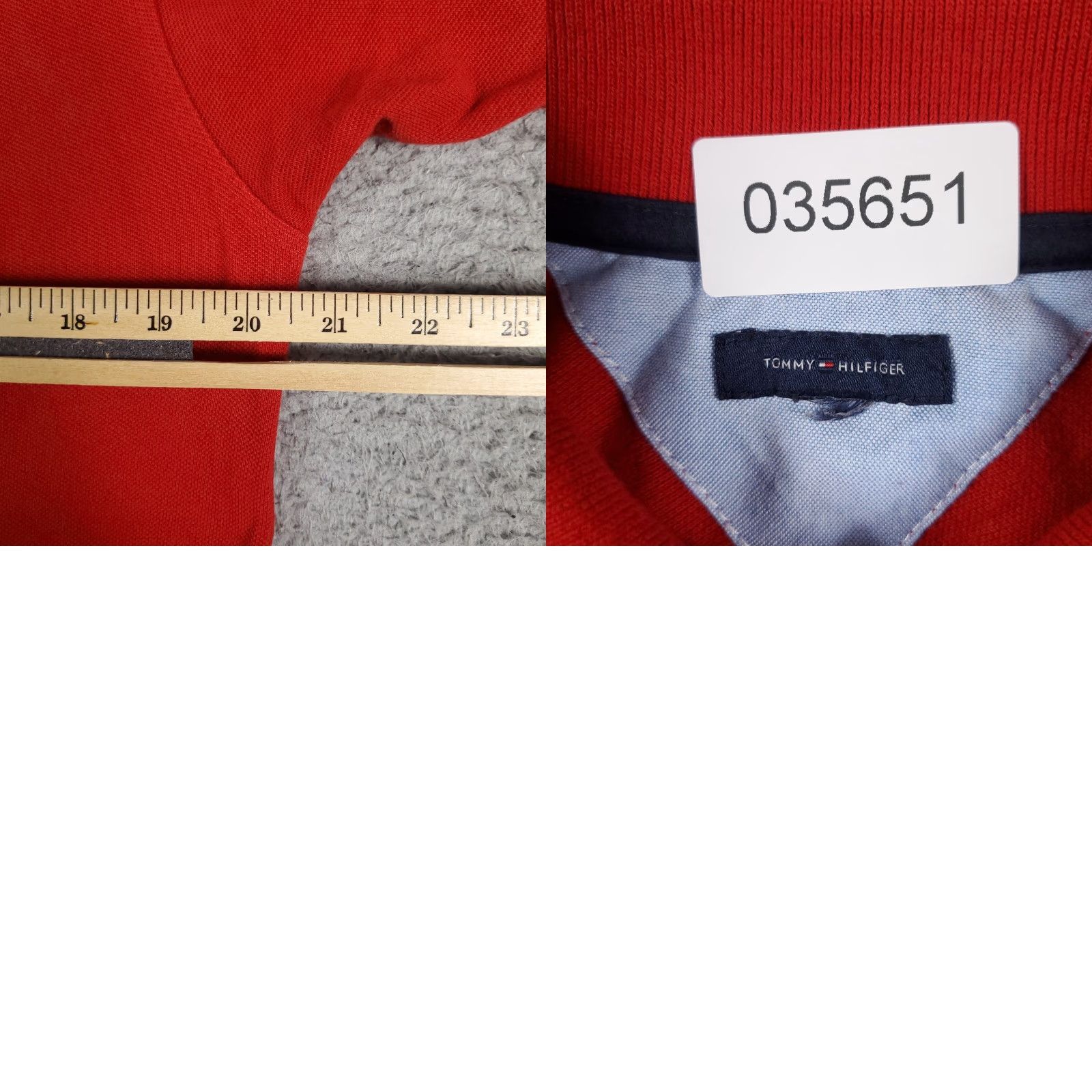 Tommy Hilfiger VINTAGE Tommy Hilfiger Polo Shirt Mens Small Red Short Sleeve Polo Shirt S Red Classic Logo 90s Sports Mens Size US S / EU 44-46 / 1 - 8 Thumbnail