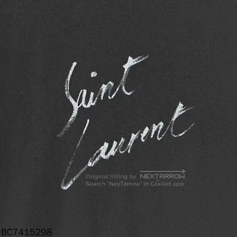 Saint Laurent Paris Saint Laurent Paris Logo Short Sleeve T-shirt. Size US L / EU 52-54 / 3 - 4 Thumbnail