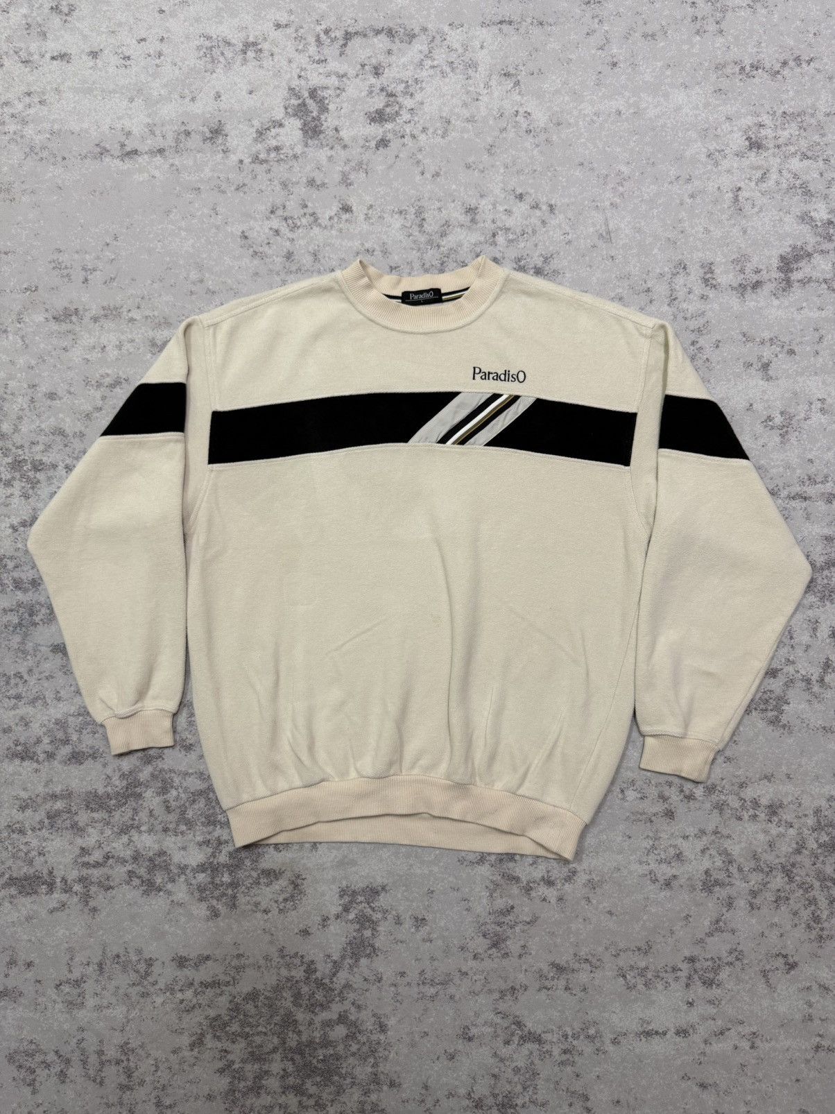 Vintage Vintage 90s ParadisO Small Logo Sweatshirt Size US L / EU 52-54 / 3 - 3 Thumbnail