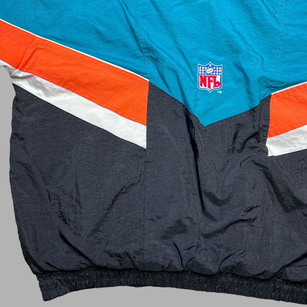 NFL × Starter × Vintage Vtg 1990s NFL Miami Dolphins Zip Up Starter Puffer Jacket Size US XL / EU 56 / 4 - 14 Thumbnail