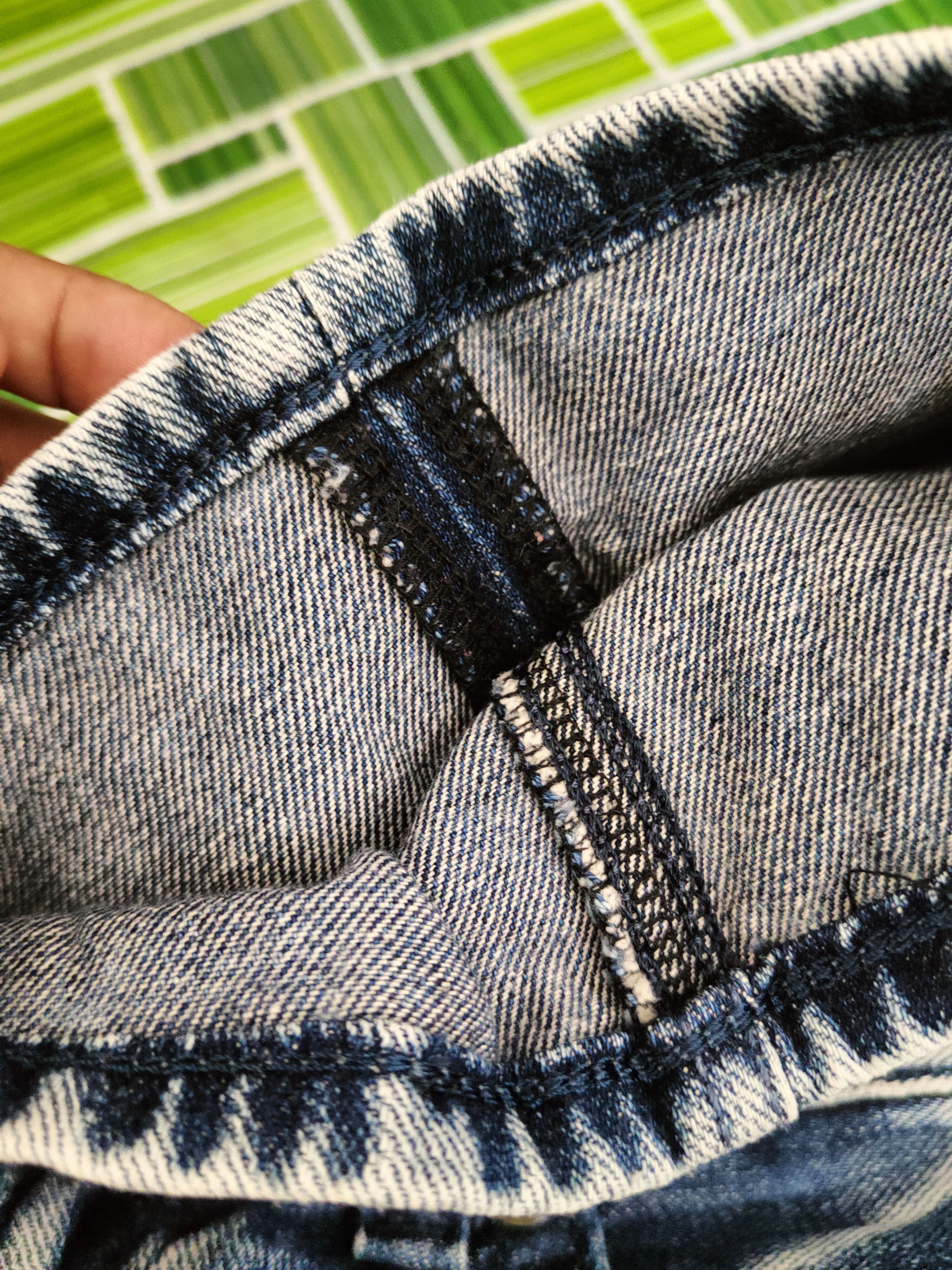 Edwin DL Something-Edwin Blue Distressed Ripped Jeans #46-105 Size 29" - 14 Thumbnail