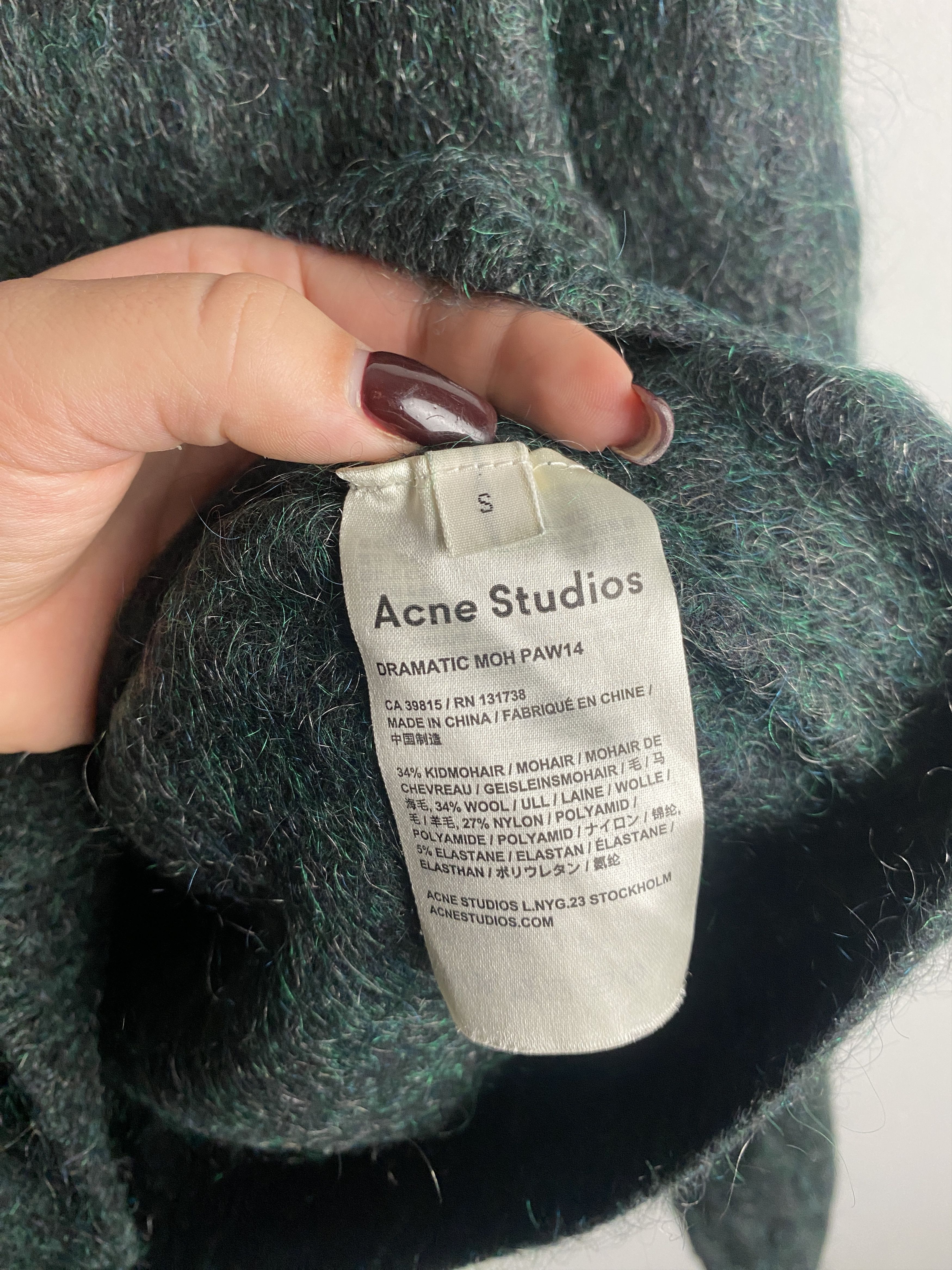 Acne Studios Acne Studios Dramatic Moh PAW14 kidmohair wool sweater Size S / US 4 / IT 40 - 5 Thumbnail