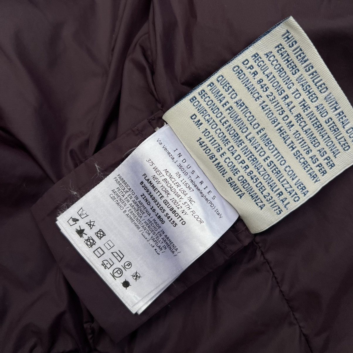 Moncler Moncler Flammette Down Jacket purple Women' s size - 1 Size S / US 4 / IT 40 - 9 Thumbnail