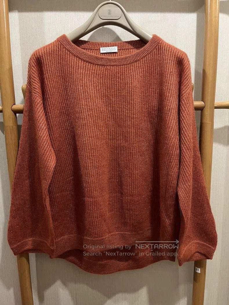 Brunello Cucinelli Brunello Cucinelli Gold Thread Mohair Sweater Size XS / US 0-2 / IT 36-38 - 1 Thumbnail