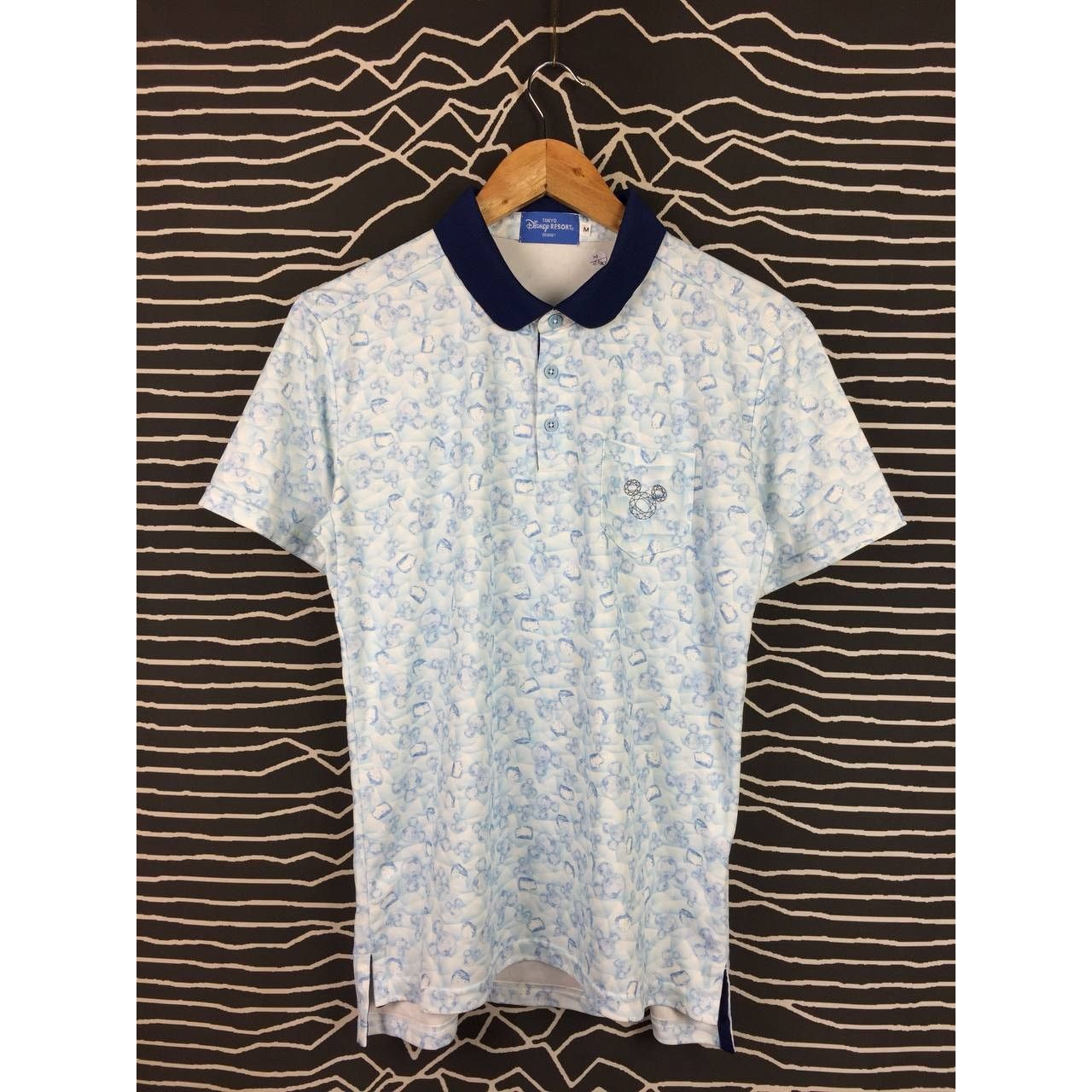 Cartoon Network × Disney × Vintage Vtg Tokyo Disneyland Resort Mickey Patterned Polo Tee Size US M / EU 48-50 / 2 - 1 Thumbnail