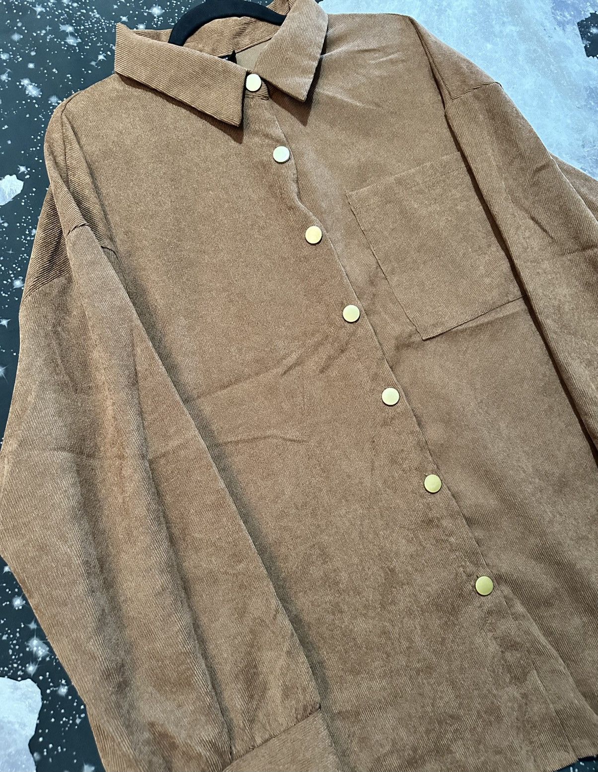 Shein Shein Curve Corduroy Style Button Shirt Size 3XL / US 20-22 - 3 Thumbnail