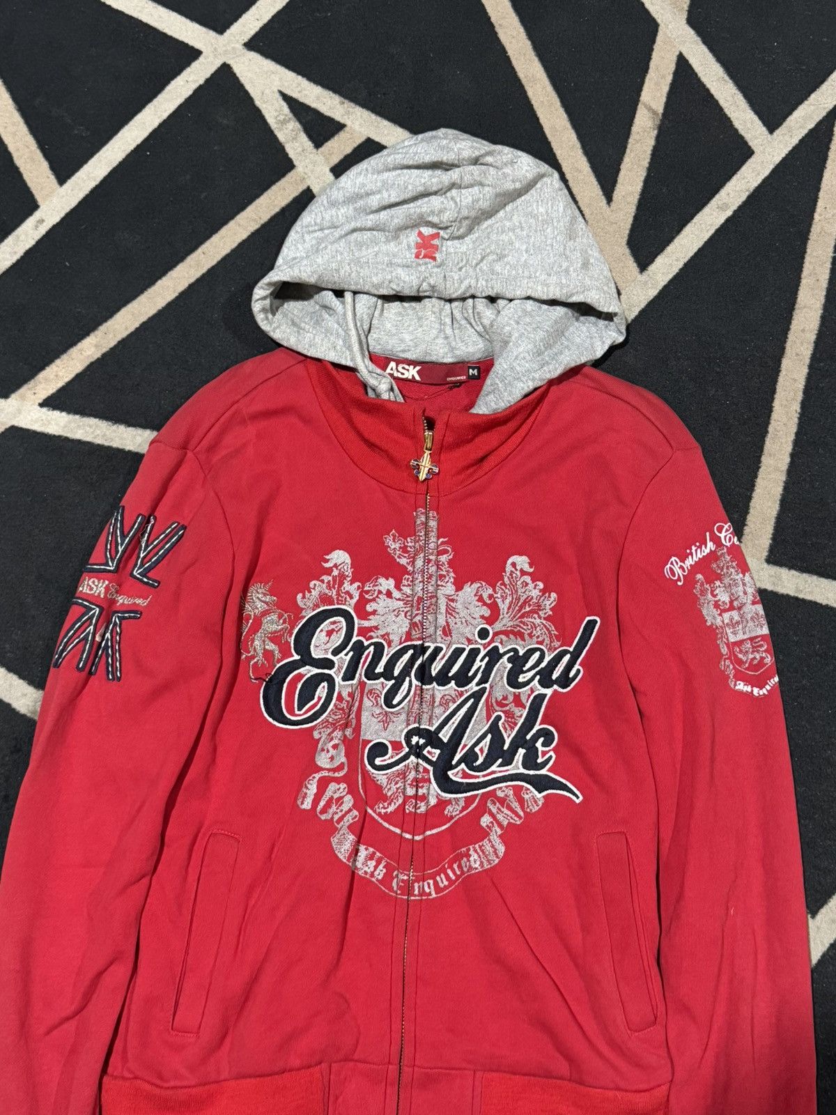 If Six Was Nine Double Layers Ask Enquired British Culture Hoodie Size US S / EU 44-46 / 1 - 4 Thumbnail
