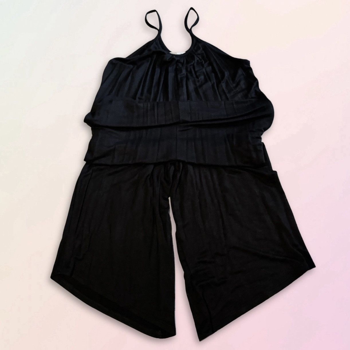 Nordstrom Antistar, Black, Oversized Boho, Midi Harem Romper Size 32" / US 10 / IT 46 - 11 Thumbnail