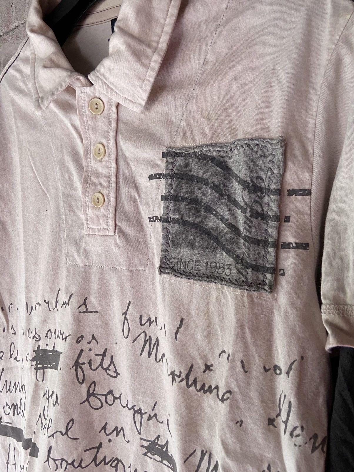 Japanese Brand TBJ NEARBY DOUBLE LAYER POEM LONG SLEEVE Size US M / EU 48-50 / 2 - 6 Thumbnail
