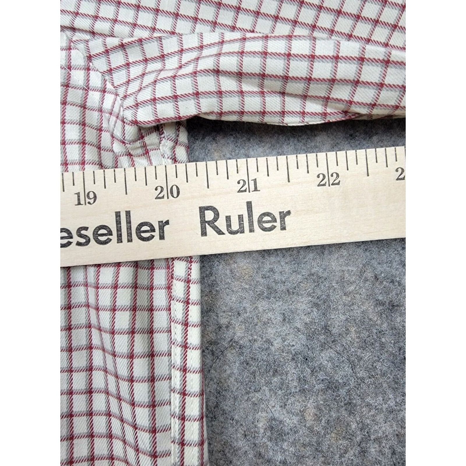 Vintage L.L. Bean Shirt Mens Small White Red Check Long Sleeve Wrinkle Resistant Button-Up Collared Shirt Mens Regular Red Check Vintage: No Size US S / EU 44-46 / 1 - 4 Thumbnail