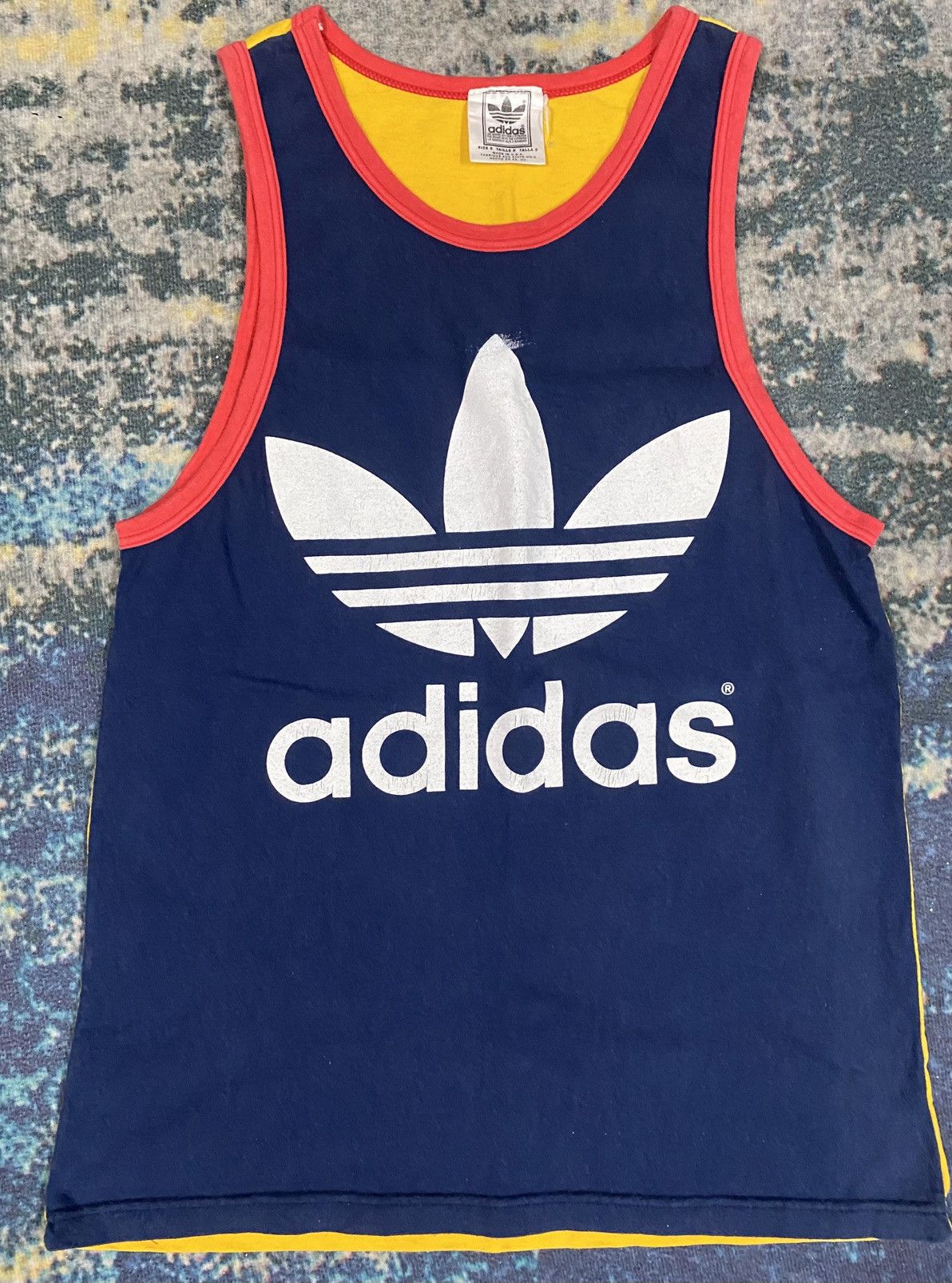 Adidas Vintage Adidas Tank Top Made In USA Size S Size US S / EU 44-46 / 1 - 1 Thumbnail