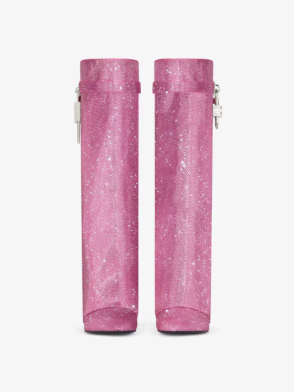 Givenchy o1srvl11e0525 Shark Lock Wide Fit Pant Boots 90mm Neon Pink Size US 8 / IT 38 - 2 Thumbnail