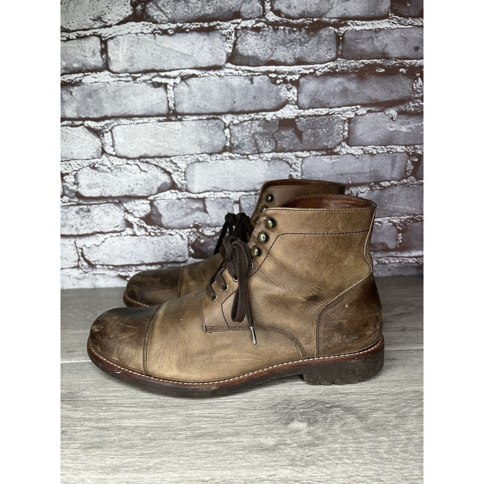 Warfield & Grand Warfield And Grand Mesa Brown Leather Lace Up Chukka Boots M Size US 8.5 / EU 41-42 - 22 Thumbnail