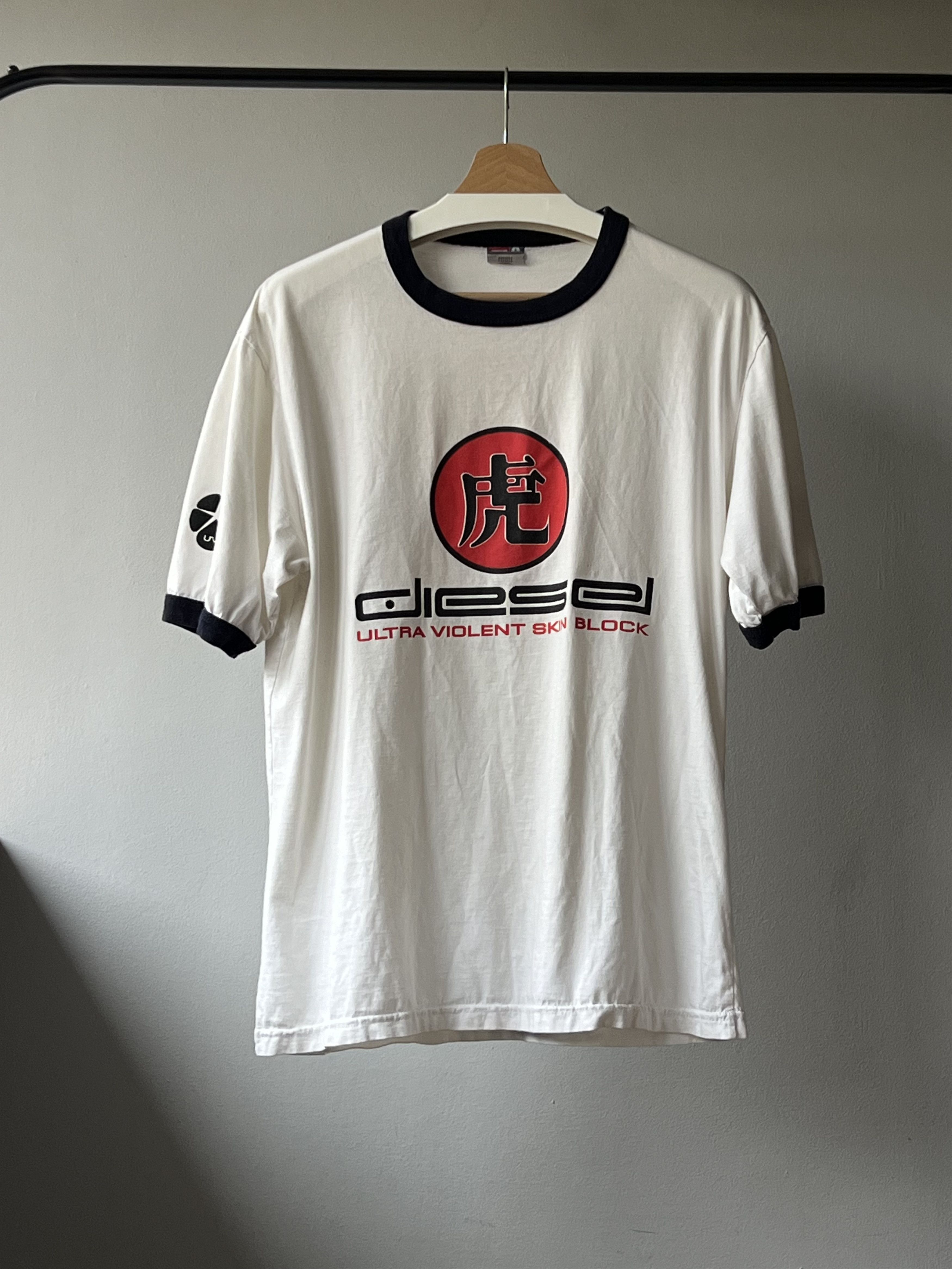 Diesel Vintage Diesel Ultra Violent Skin Block Japanese TShirt Grailed