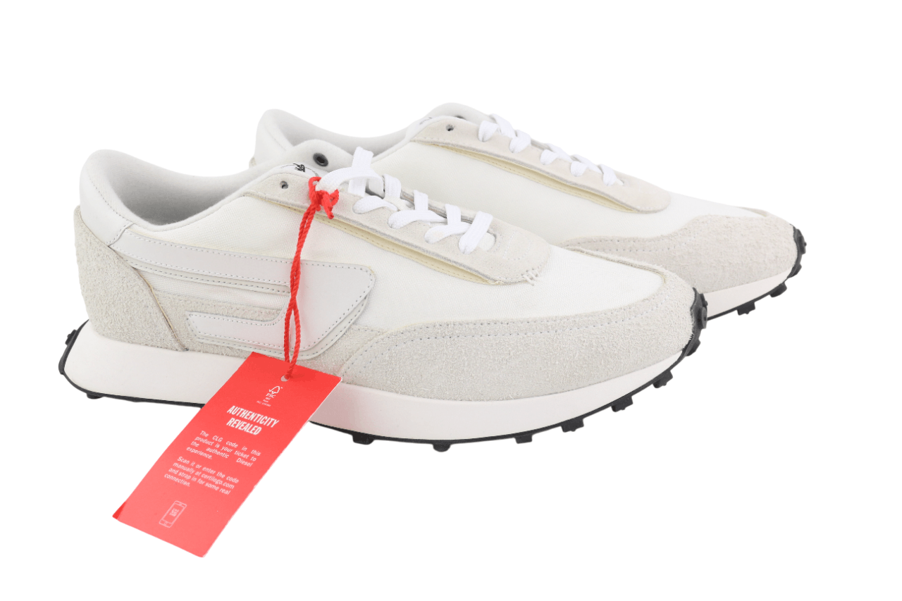 Diesel S-RACER-LC EU41 White Leather Details 40582 Size US 8 / EU 41 - 2 Thumbnail