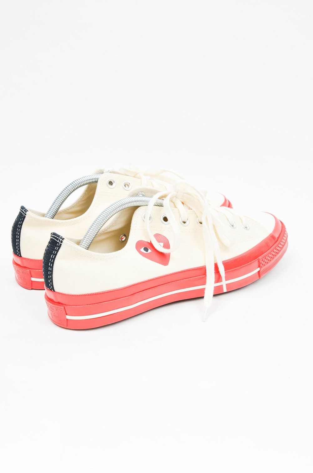 Comme des Garcons × Vans CDG Play Converse Chuck Taylor Low Red Sole Sneakers US 10 Size US 10 / EU 43 - 3 Thumbnail
