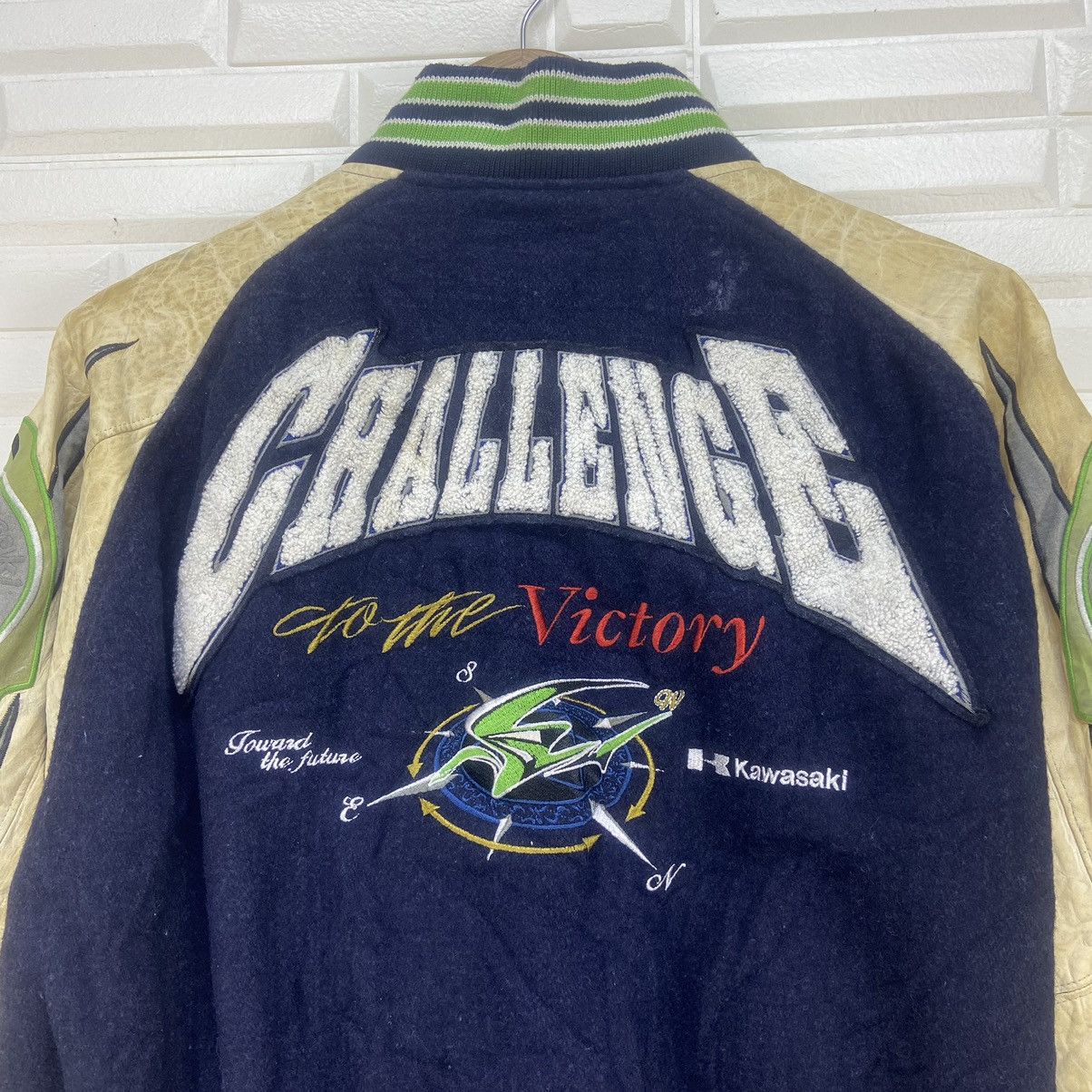 Japanese Brand Team Kawasaki Racing Spirit Challenge Dream Varsity Jacket Size US M / EU 48-50 / 2 - 8 Thumbnail