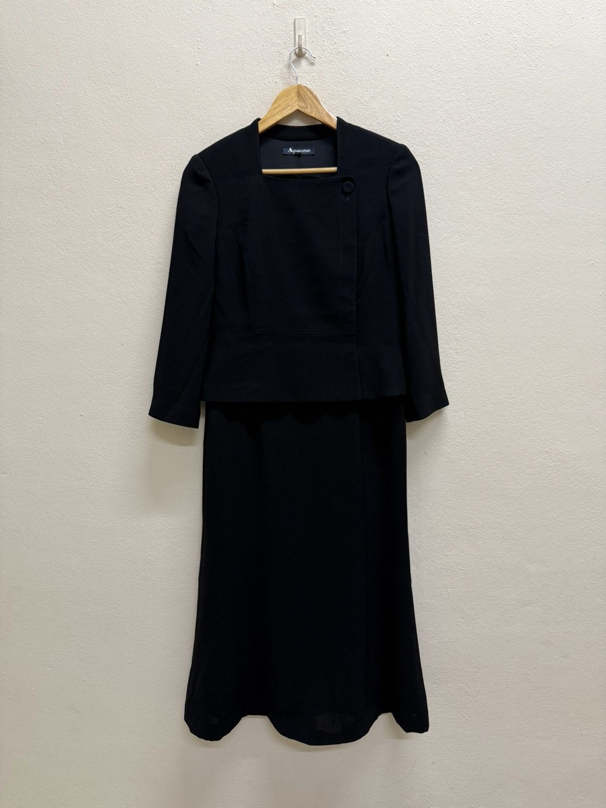 Aquascutum Aquascutum Black Formal Dress Open Front Size S / US 4 / IT 40 - 18 Thumbnail