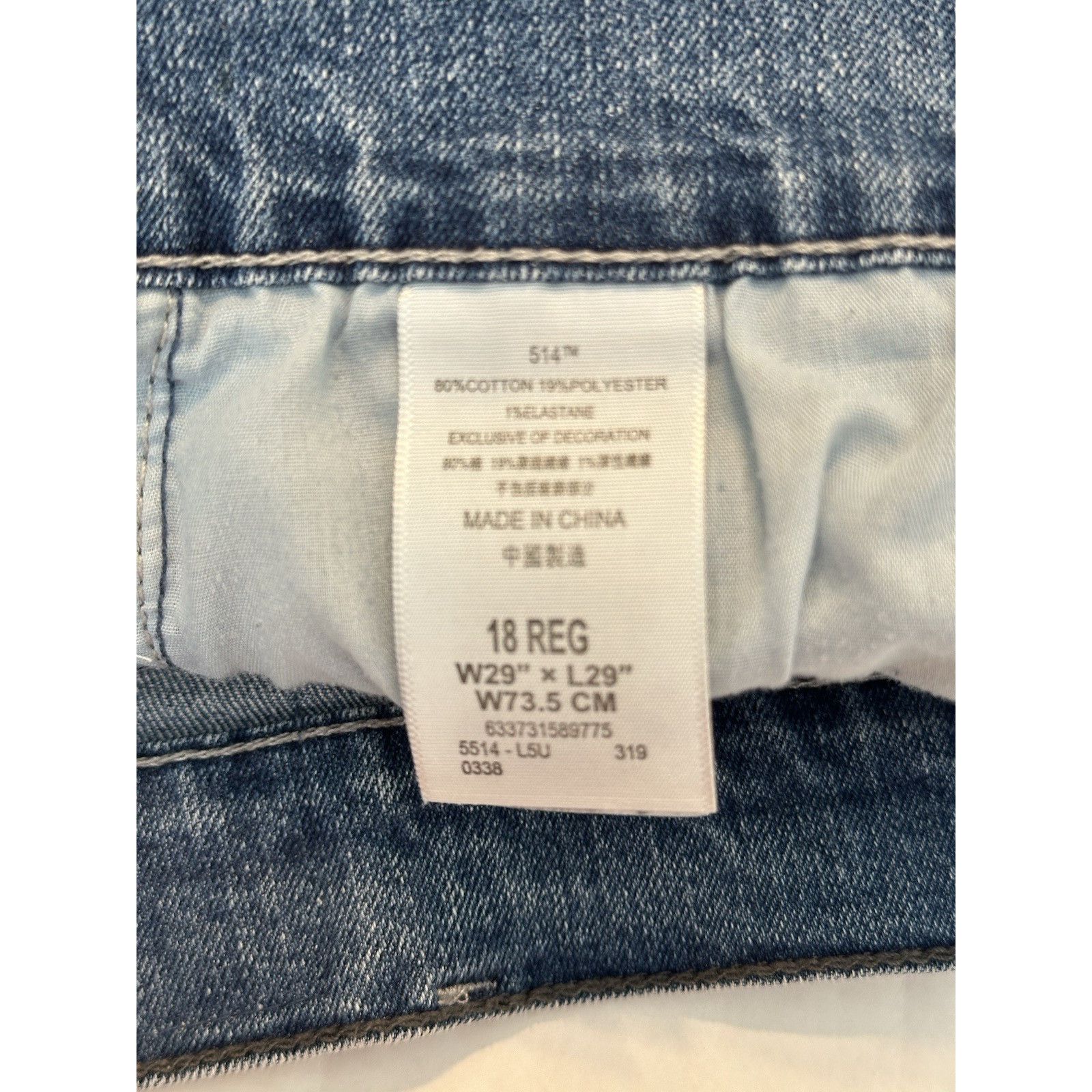 Levi's Levis 514 Denim Cutoff Shorts Sz 18 Reg 29x7.5 Straight Norm Size 30" / US 8 / IT 44 - 3 Thumbnail