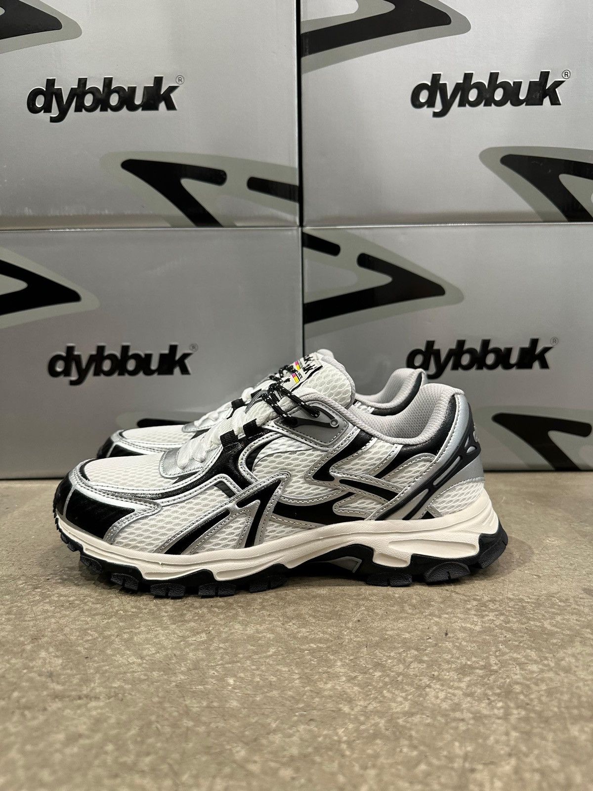 Dybbuk DYBBUK - Vortex V.2 Sneakers Silver/Black Size US 8 / EU 41 - 2 Thumbnail
