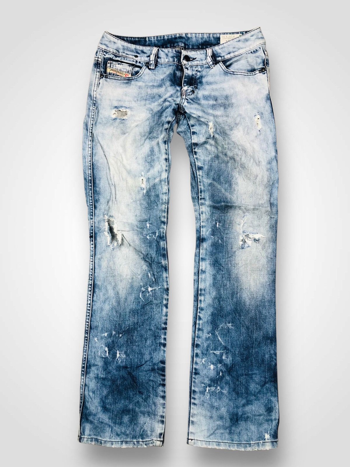 Diesel Diesel Industry Distress Jeans (35) Size US 27 - 1 Thumbnail