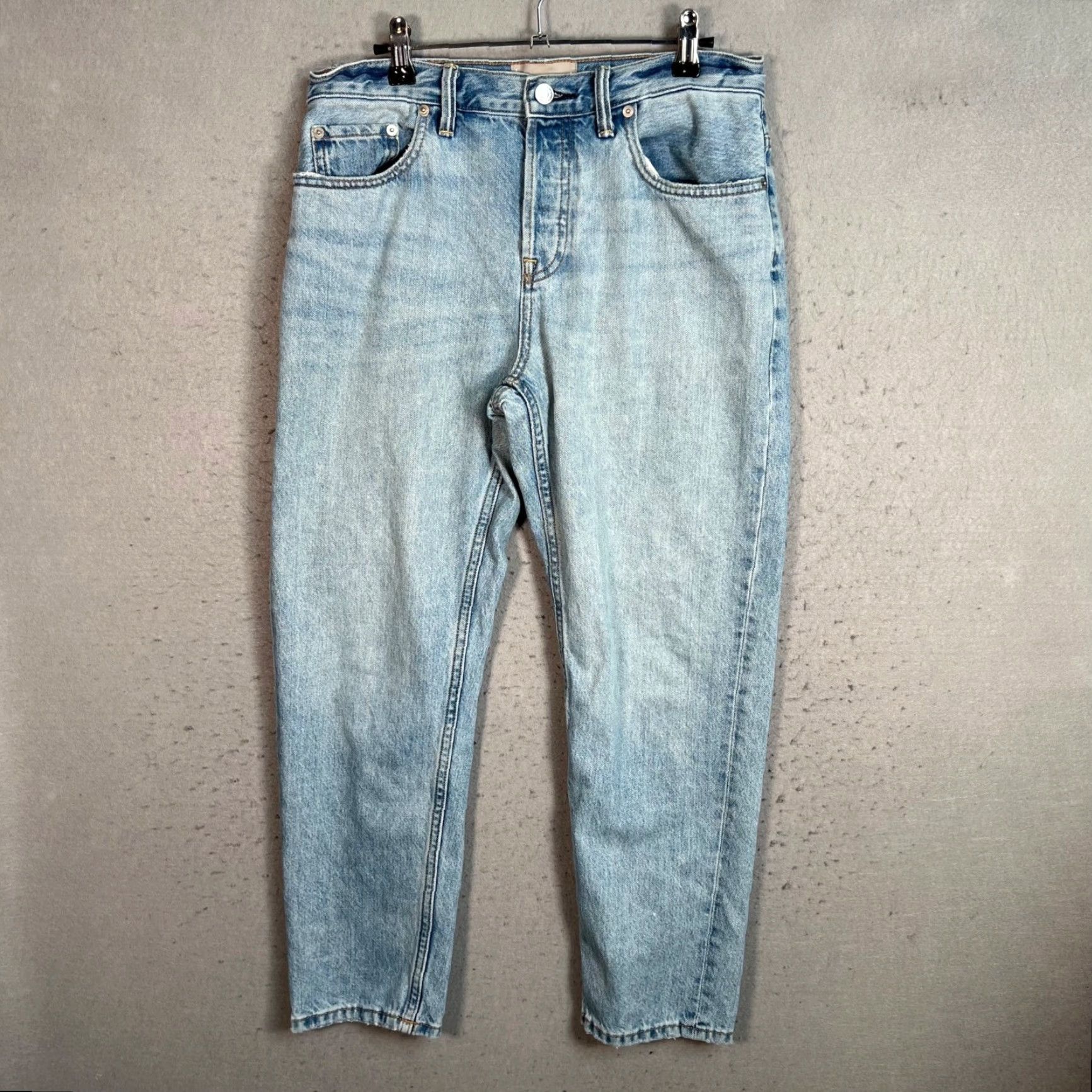 Everlane Everlane Jeans Womens Size 28 High-Waisted Light Wash Boyfriend Cotton Denim 5-Pocket Mens 28 Inseam 26 in Blue Summer Size 28" / US 6 / IT 42 - 2 Thumbnail