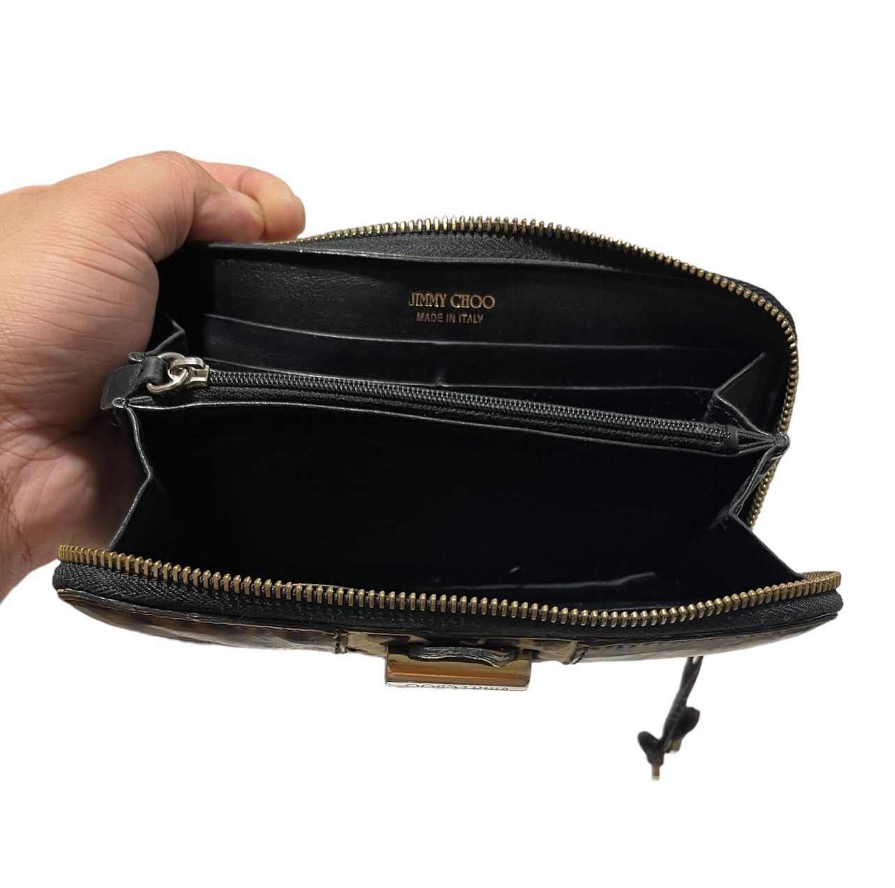 Designer × Jimmy Choo JIMMY CHOO LEOPARD PURSE WALLET 100% AUTHENTIC Size ONE SIZE - 7 Thumbnail
