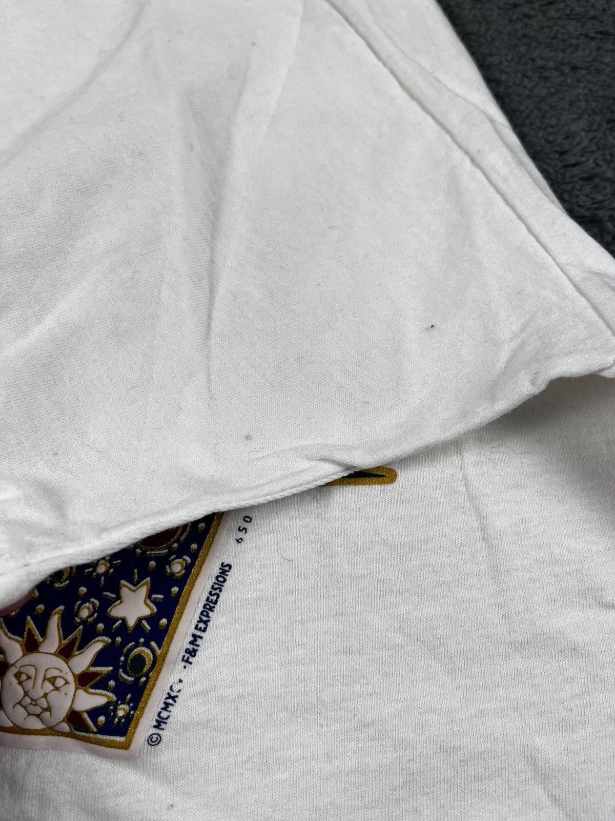 Vintage Vintage 90's US New York NY one stitch big logo tee L Size US L / EU 52-54 / 3 - 11 Thumbnail