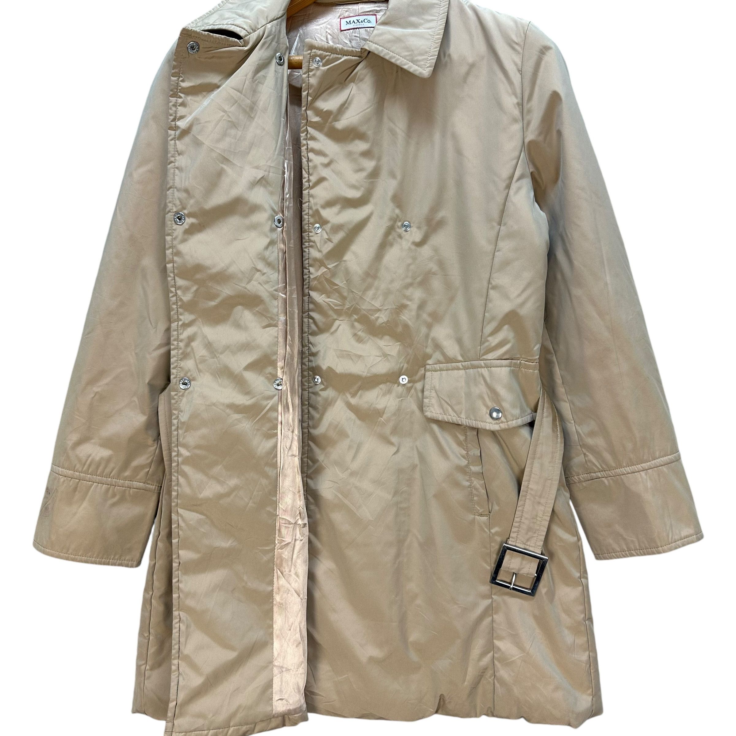Max Mara MAX & CO Classics Women's Belted Coat Jacket #012-1421 Size M / US 6-8 / IT 42-44 - 7 Thumbnail
