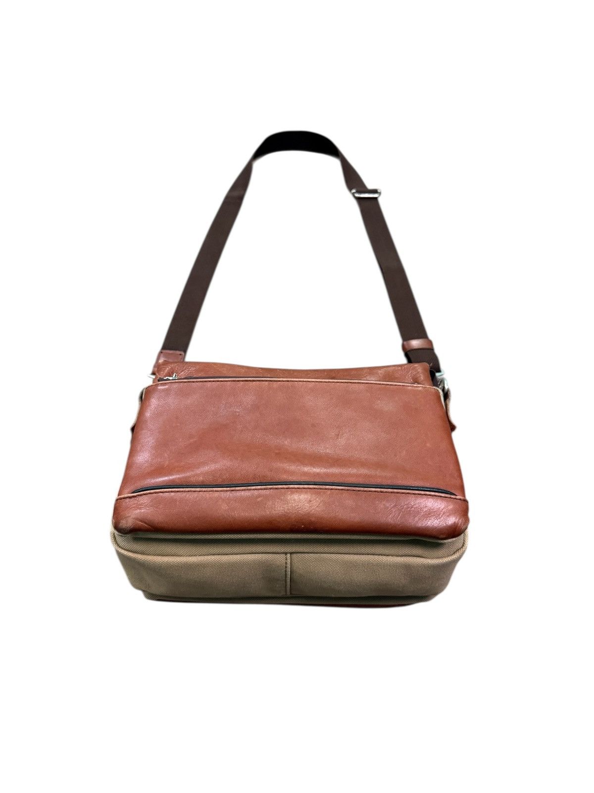 Japanese Brand RARE BAGGY PORT LEATHER CROSSBODY BAG Size ONE SIZE - 5 Thumbnail