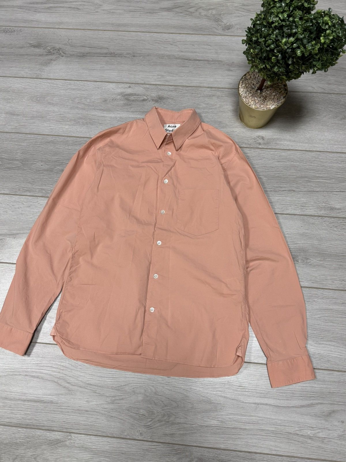 Acne Studios Acne Studios york stre shirt buttons peach colour Size US M / EU 48-50 / 2 - 3 Thumbnail