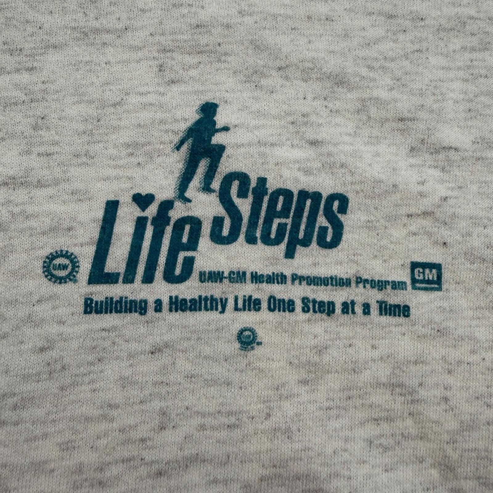 Other Vintage 90s GM LifeSteps UAW Health Promotion T Shirt XXL Size US XXL / EU 58 / 5 - 5 Thumbnail