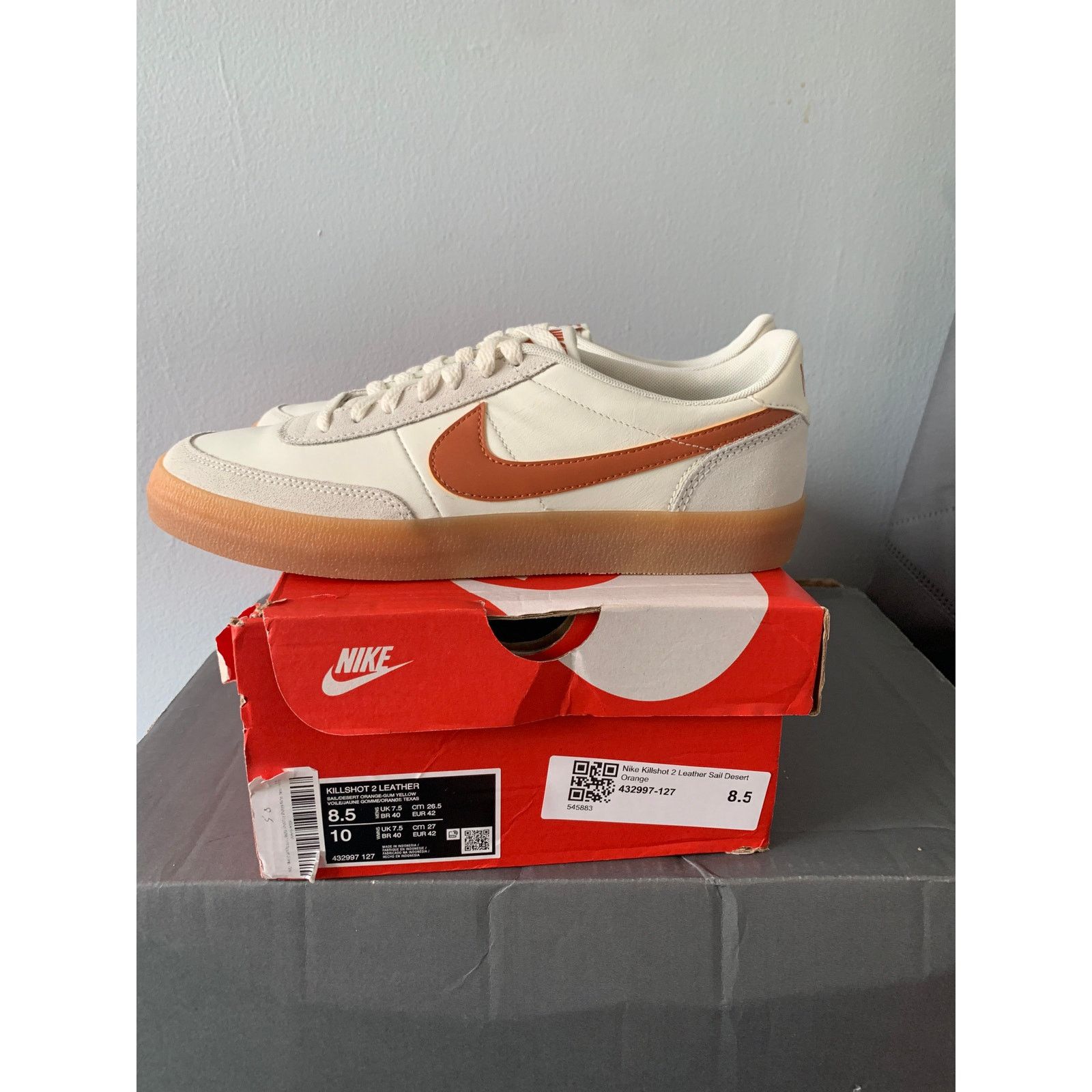 Nike Nike Killshot 2 Leather Sail Desert Orange Size 8.5 NEW Size US 8.5 / EU 41-42 - 4 Thumbnail