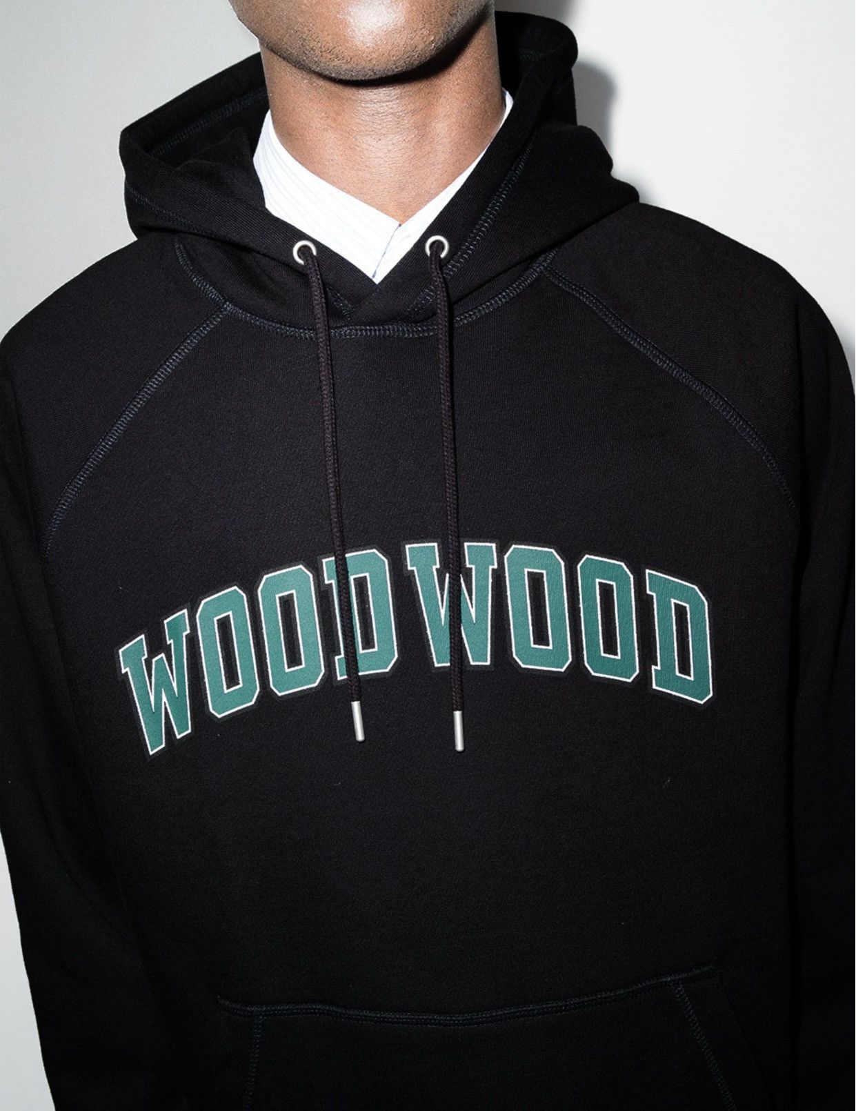 Wood Wood Fred Ivy print hoodie