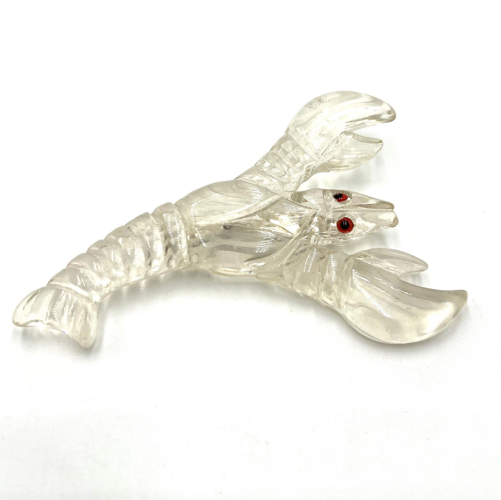 Other Clear Lucite Lobster/Crawfish Brooch Size ONE SIZE - 7 Thumbnail