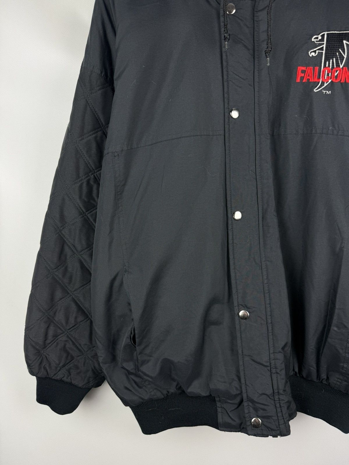 Starter Vintage Starter NFL Atlanta Falcons Hooded Bomber Jacket 90s Size US L / EU 52-54 / 3 - 5 Thumbnail