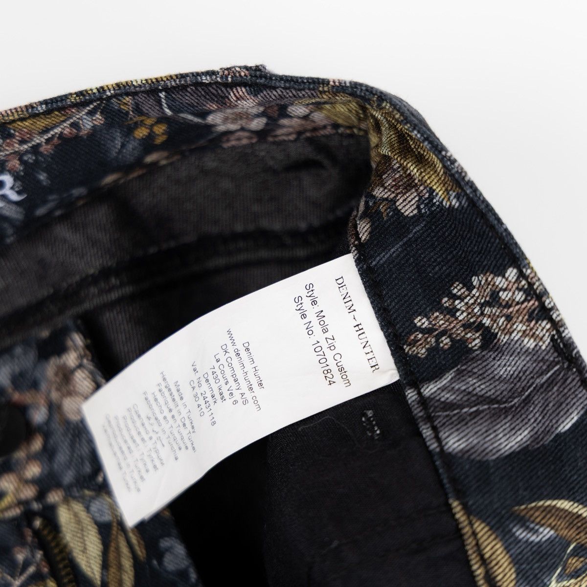 Other Denim Hunter Floral Print Jeans Skinny Fit Stretch Pants Size 26" / US 2 / IT 38 - 6 Thumbnail