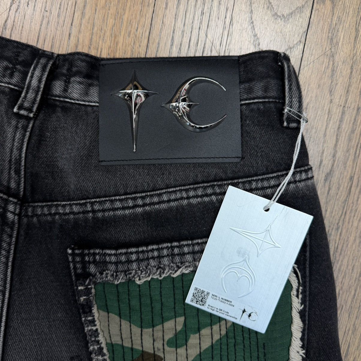 Thug Club Thug Club Vintage Stitched Camo Denim Pants Black Size US 28 / EU 44 - 8 Thumbnail