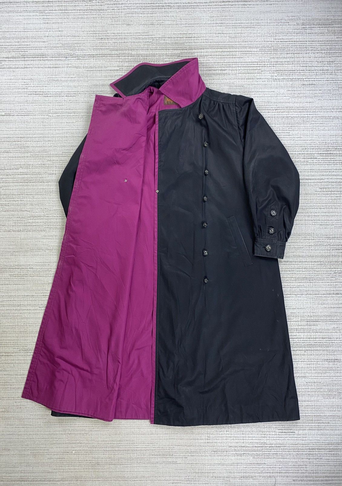 Yves Saint Laurent Vintage Yves Saint Laurent Asymmetrical Trench Coat Jacket Size US M / EU 48-50 / 2 - 6 Thumbnail
