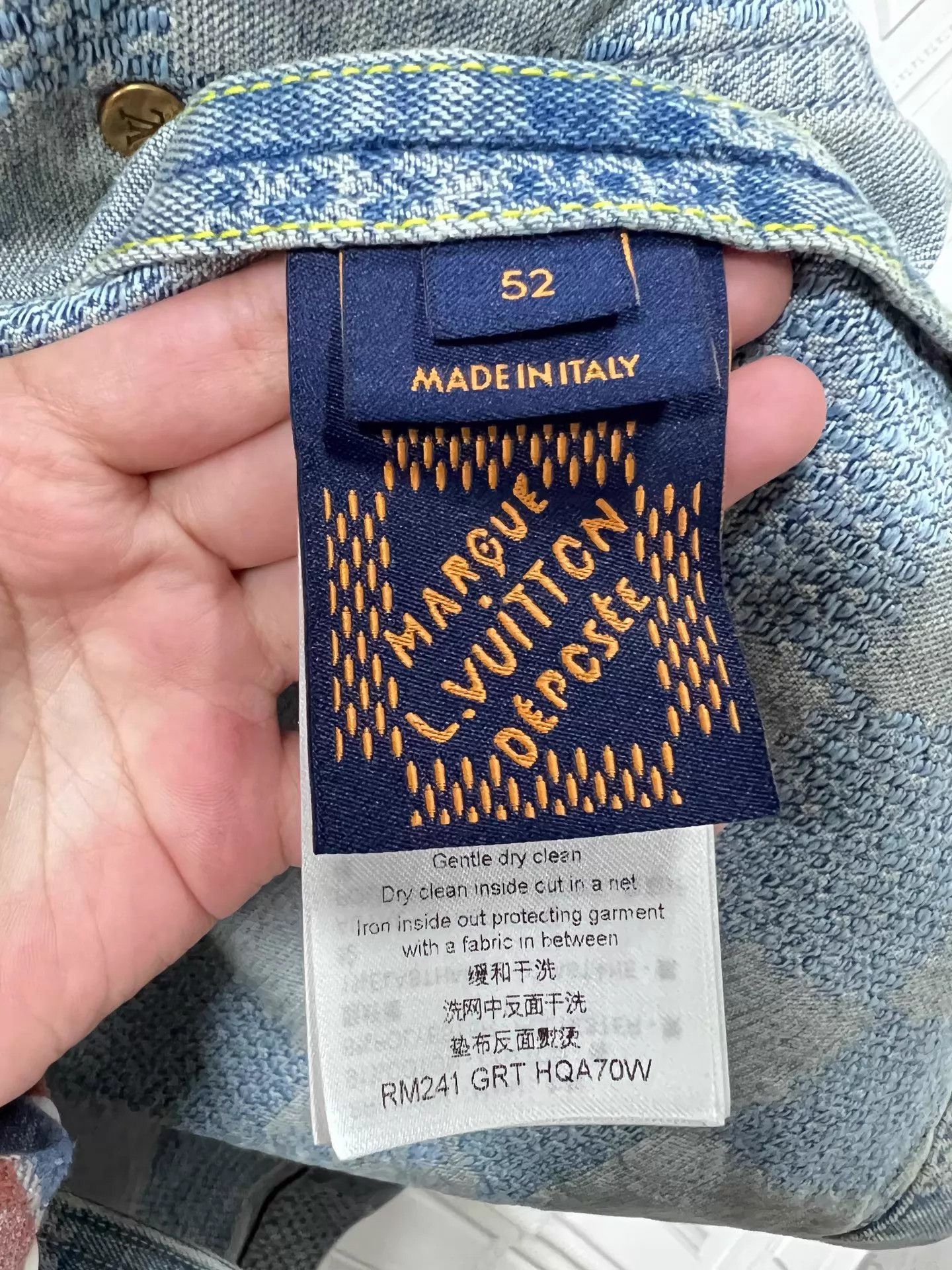 Louis Vuitton LV Pharrell Damier All-Over Print Denim Jacket Size 52 Size US L / EU 52-54 / 3 - 5 Thumbnail