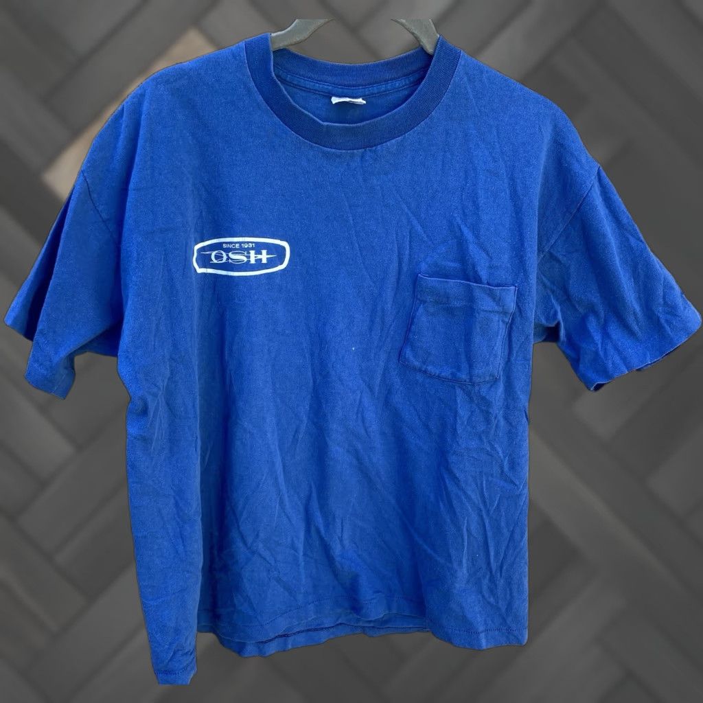 Vintage VINTAGE OSH Pocket Tee T-Shirt Blue L Men Small Stitch Since 1931 OSH Single Stitch Pocket Tee T-Shirt Orchard Suppy Hardware L Size US L / EU 52-54 / 3 - 1 Thumbnail