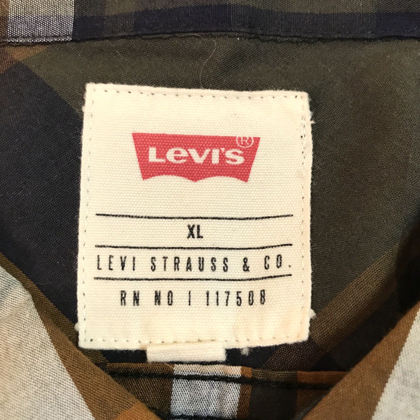 Levi's Levi's Shirt Plaid Button-Up Long Sleeve XL Mens Multicolor Classic Western Casual - Levi's Brand, Button-Front, Cotton Size US XL / EU 56 / 4 - 3 Thumbnail