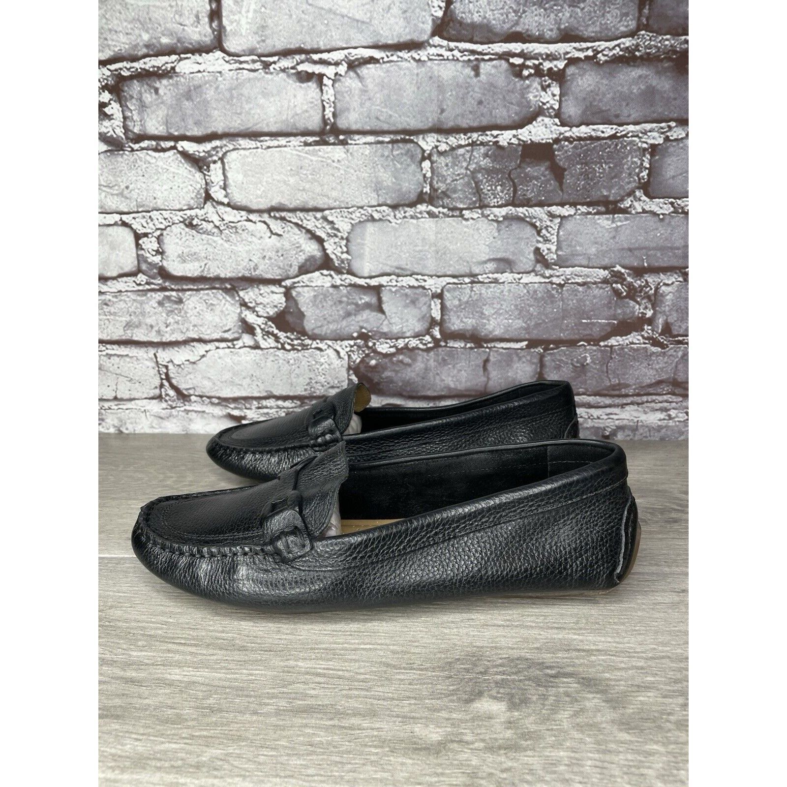 Bass G.H. Bass & Co. Bass Reese Black Leather Driving Loafers Wom Size US 9.5 / IT 39.5 - 16 Thumbnail
