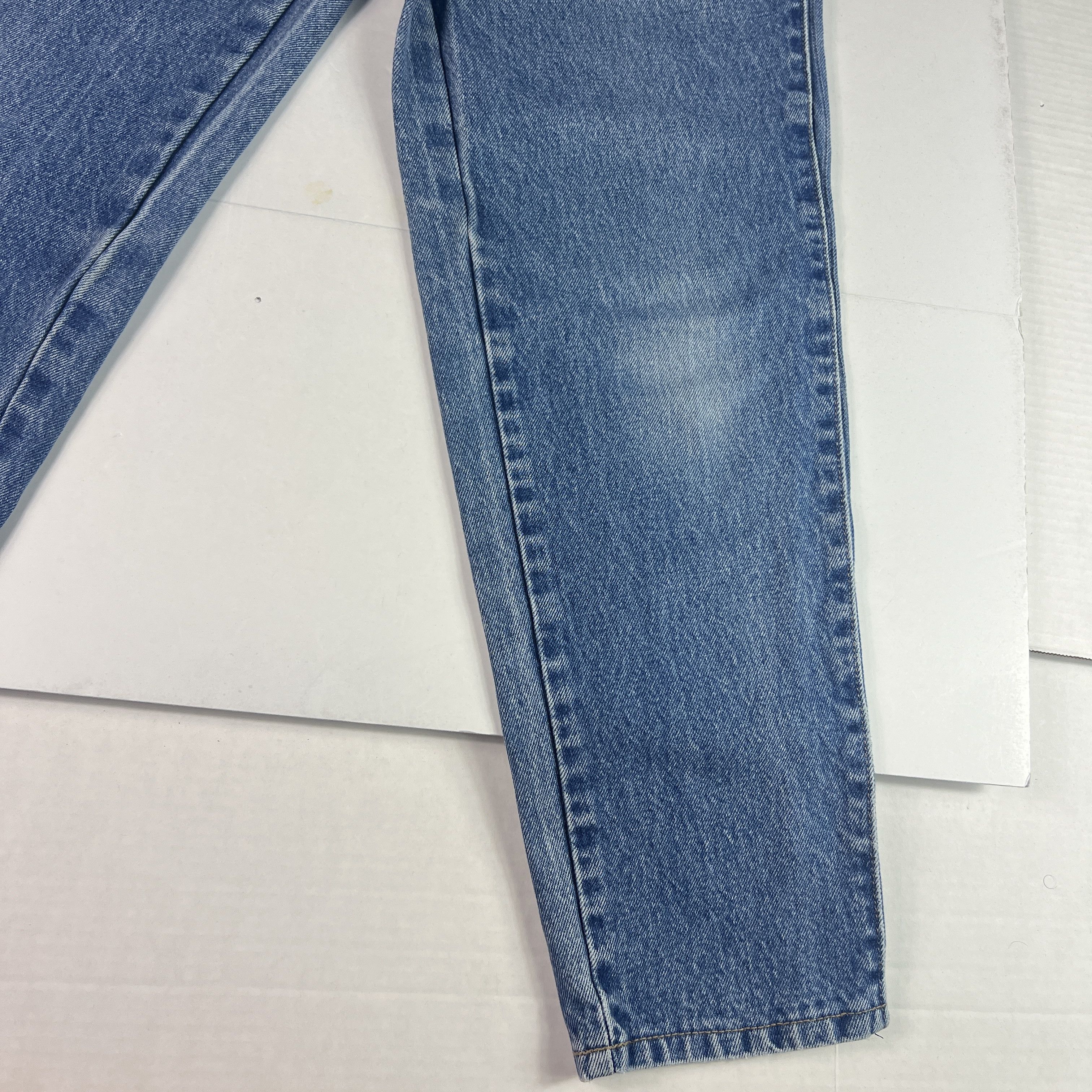 Calvin Klein VTG 80s Calvin Klein Jeans High Rise Tapered Blue Denim Size 28" / US 6 / IT 42 - 3 Thumbnail